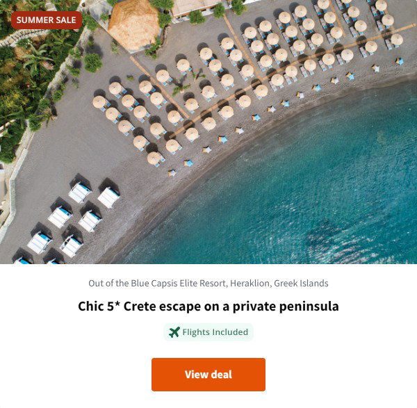 Chic 5* Crete escape on a private peninsula