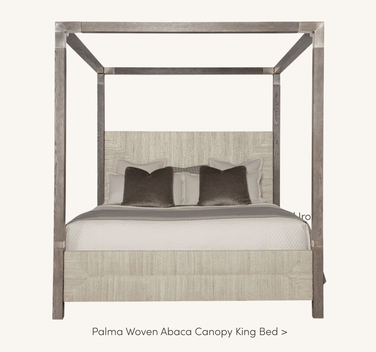 Palma Woven Abaca Canopy King Bed