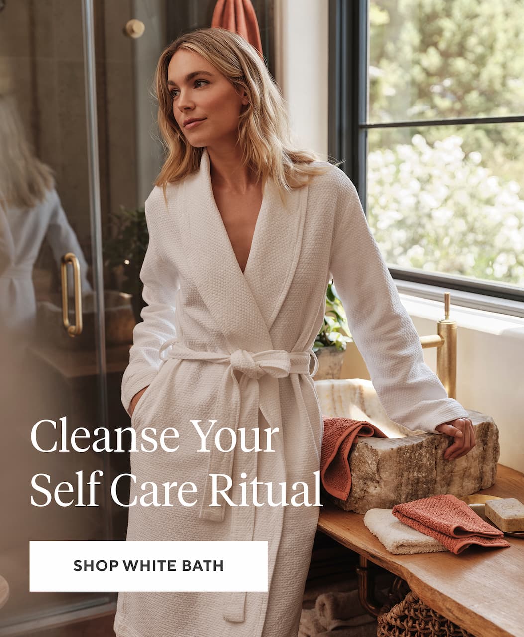 Cleanse Your Self Care Ritual Shop White Bath >
