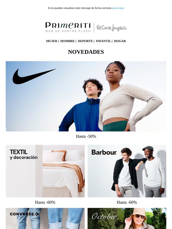 Nike, Textil y Decoración, Barbour y Converse