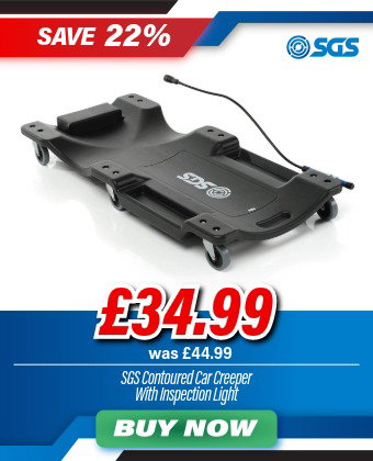 SGS Contoured Car Creeper With Inspection Light