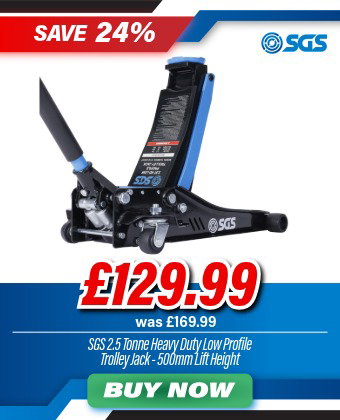 SGS 2.5 Tonne Heavy Duty Low Profile Trolley Jack