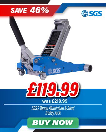 SGS 2 Tonne Aluminium & Steel Floor Jack