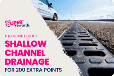 Shallow channel drainage