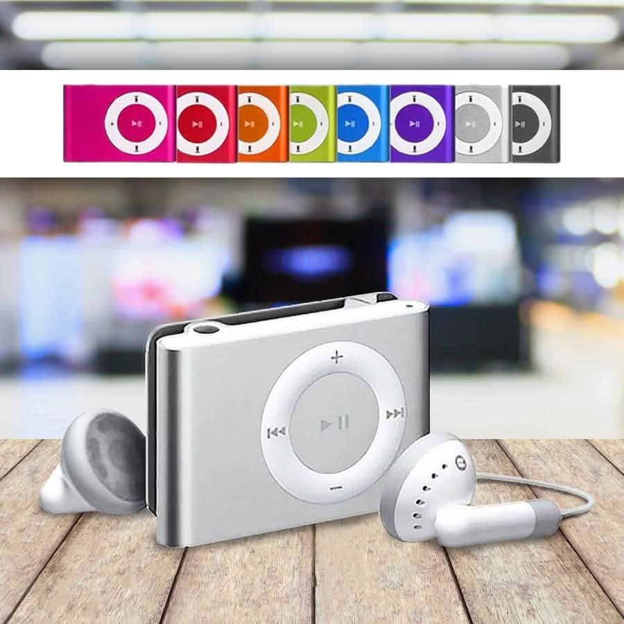 Image of Mini Shuffling MP3 Player with USB Cable and Headphones