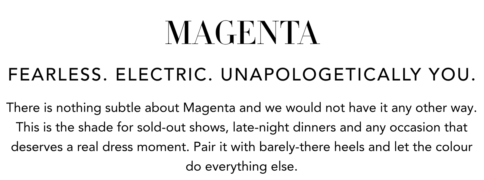 Magenta Dresses