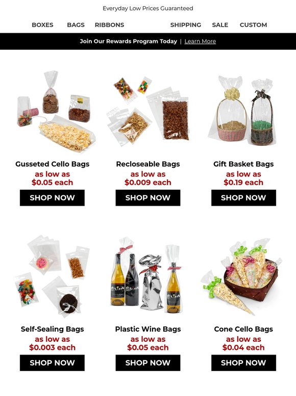 Wholesale Cello Bags — Every Size & Style
