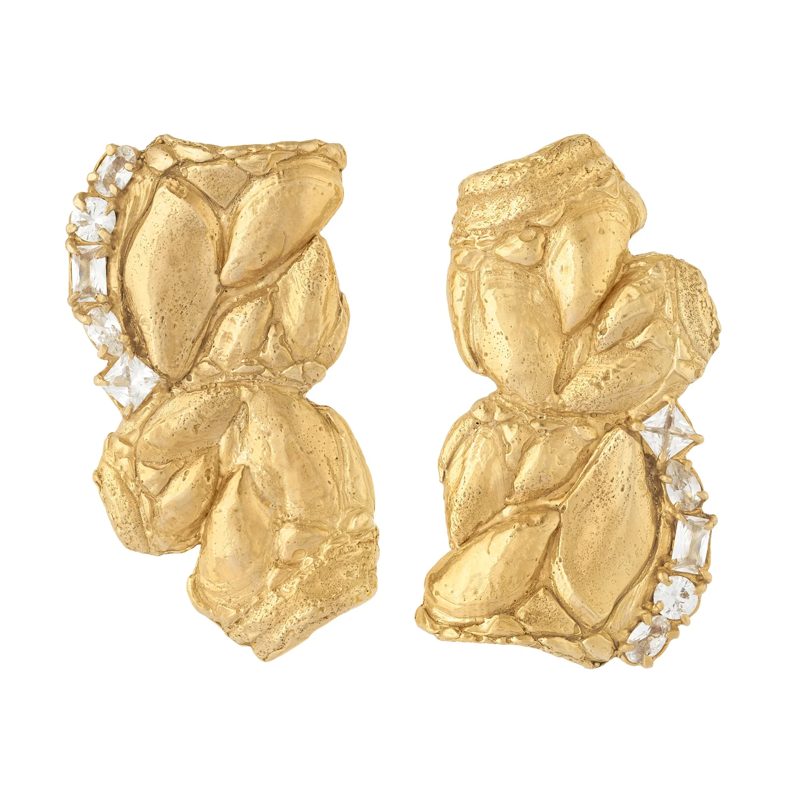 Image of Zakia White Sapphire Earrings