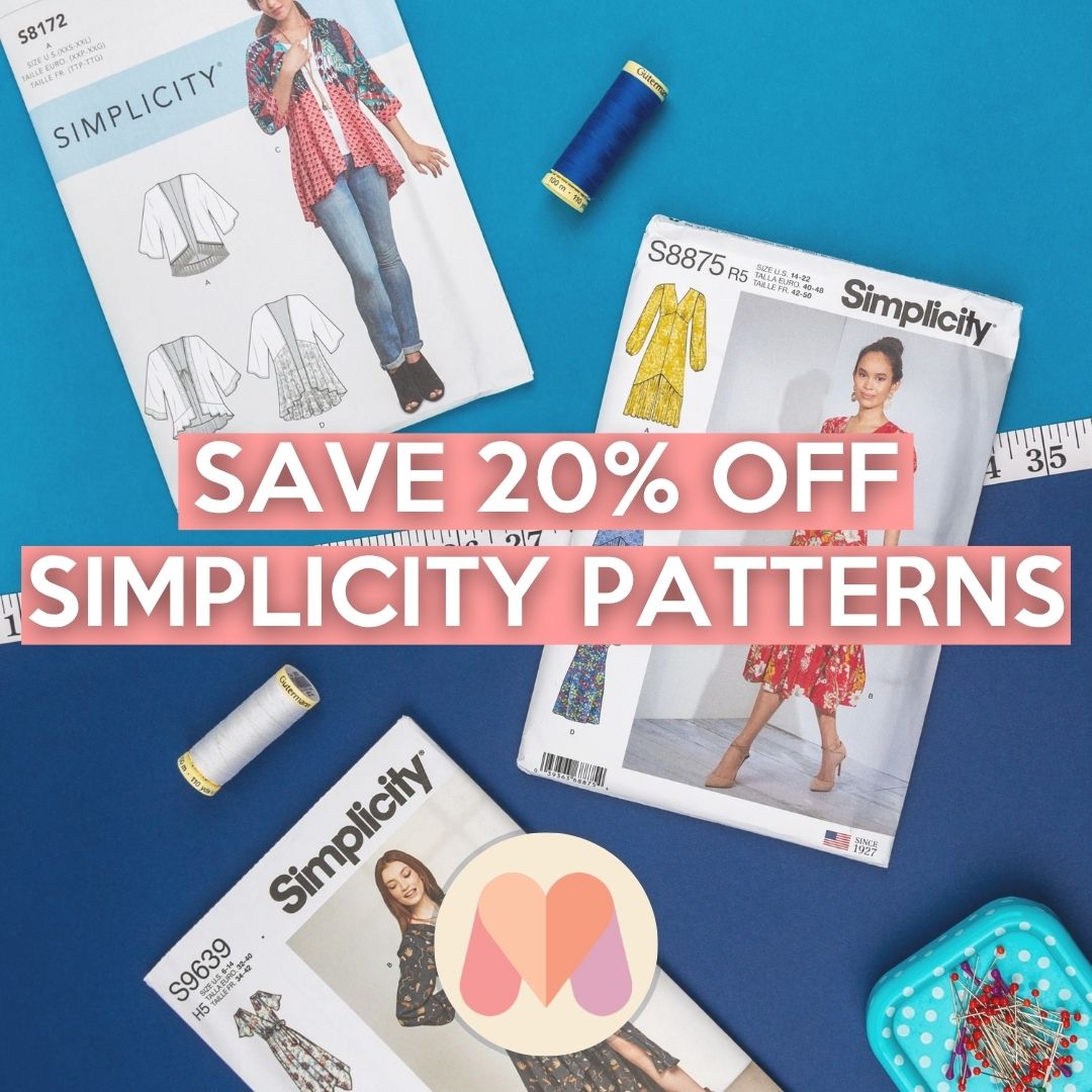 Save 20% off Simplicity patterns