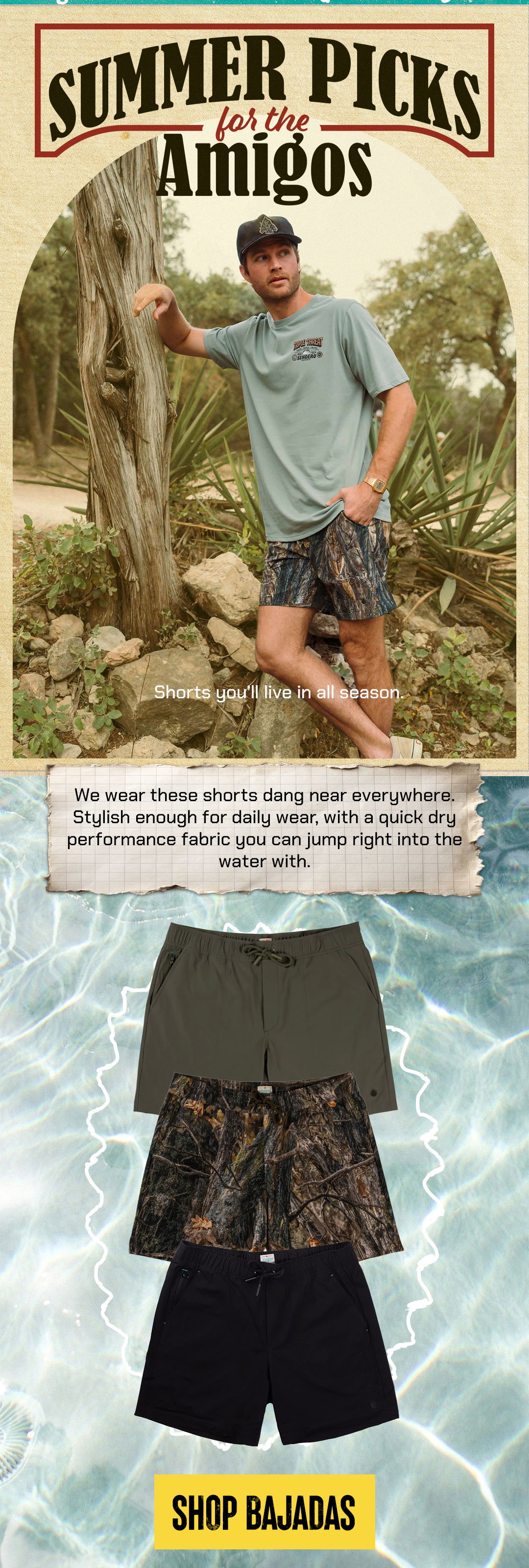 Bajada Hybrid Shorts