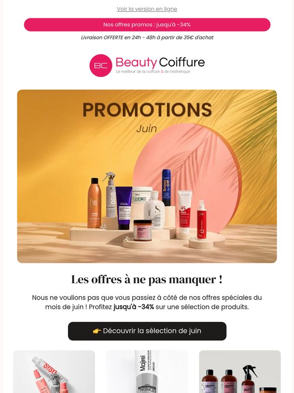 Ne manquez pas les offres de juin —