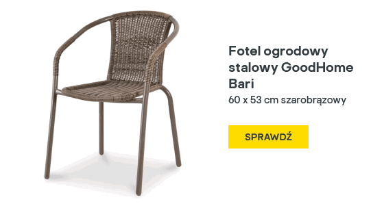 Fotel ogrodowy stalowy GoodHome Bari