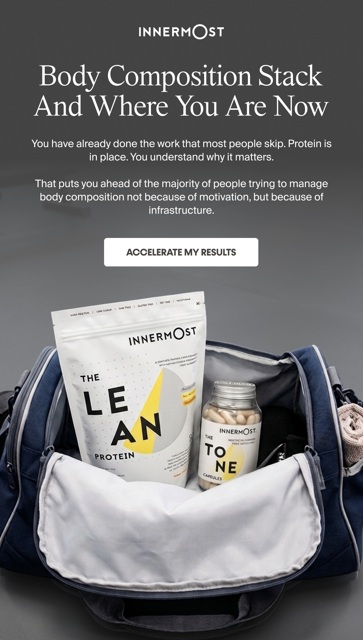 Body composition stack and where you are now