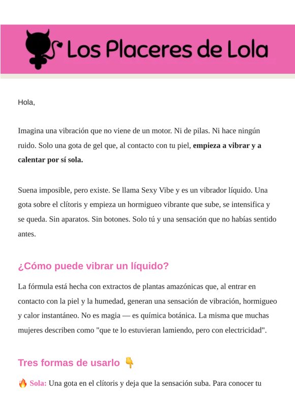 Vibra sin pilas, sin motor, sin ruido.