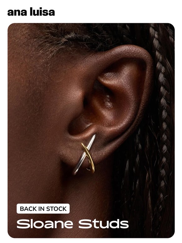 BACK IN STOCK: Bestselling Two-Tone Studs