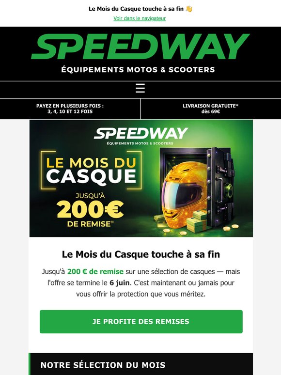 Mois du Casque 🎁 Jusqu'à 200€ de Remise !