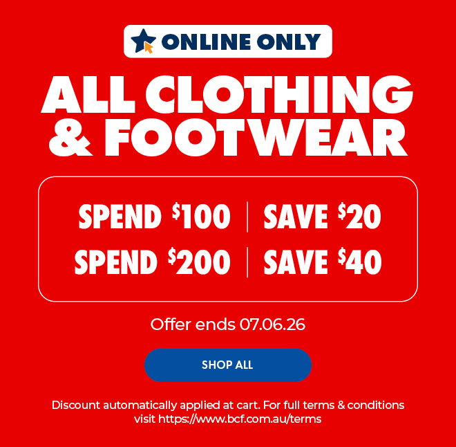 Spend & Save on All Clothing & Footwear. Online Only. Ends 07.06.26