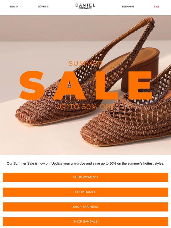 Don't Forget Up To 50% Off Summer Sale Now Live