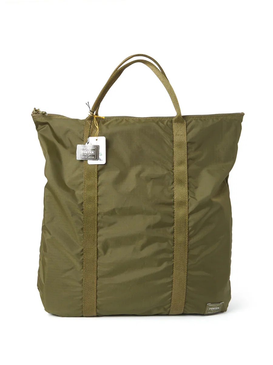 Image of Porter-Yoshida & Co Flex 2-Way Tote Bag Olive