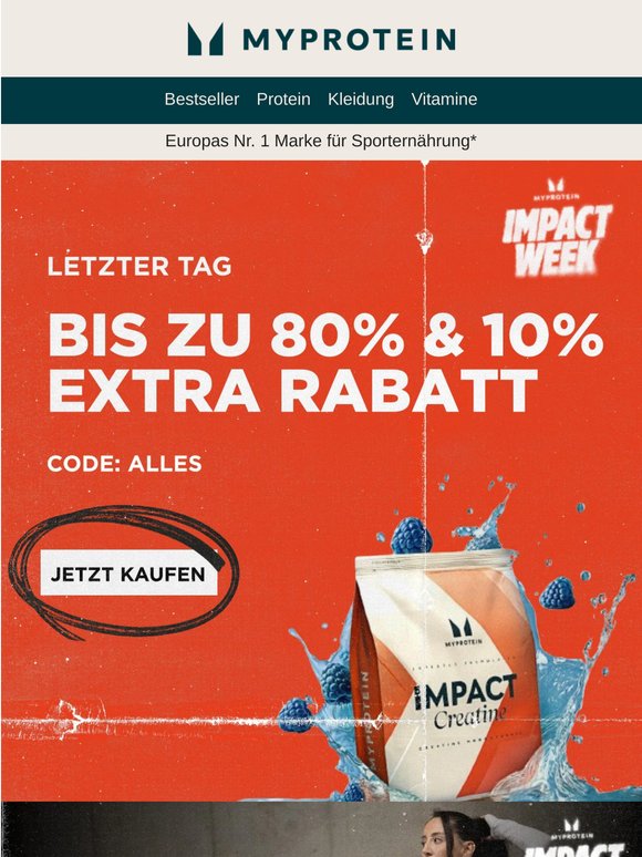 Letzter Tag für bis zu 80% 🚨