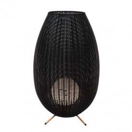 Lucide Colin Re-Chargeable Outdoor Floor Light In Black Finish