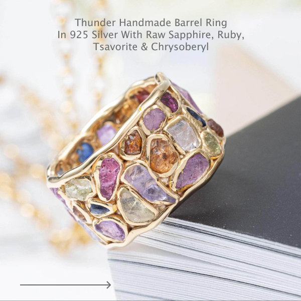 Thunder Mixed Sapphire Ring