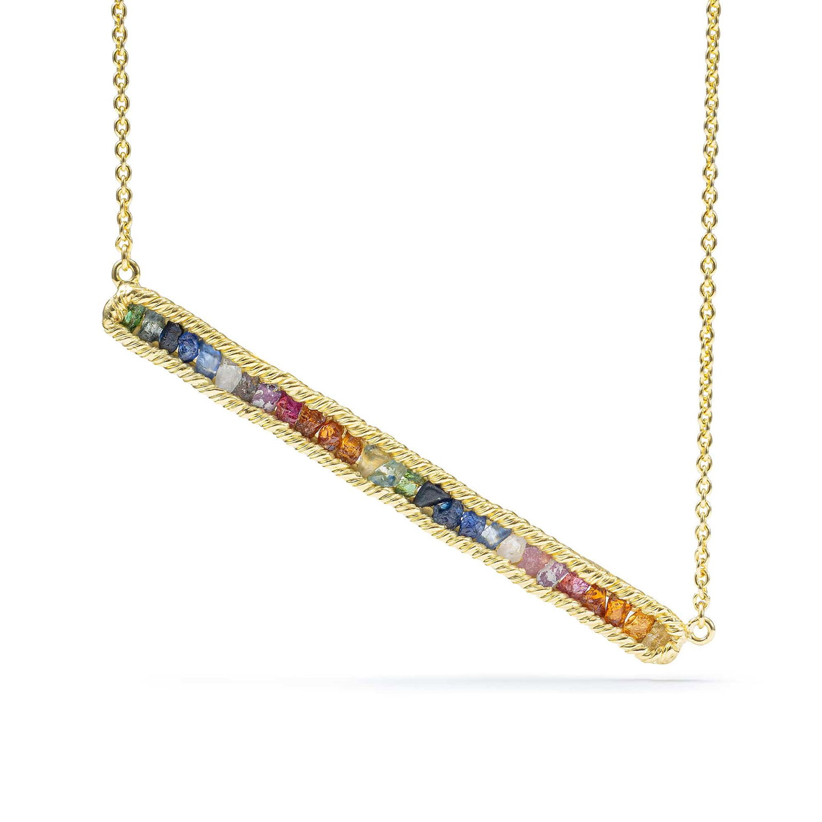 Lithos Gold-Plated Sterling Silver Ne...