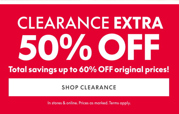 50% Off Clearance