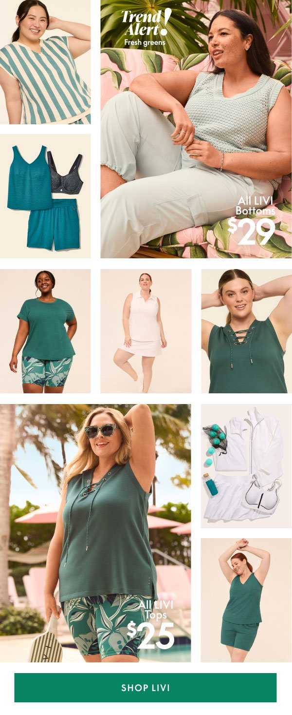 LIVI Tops $25 | LIVI Bottoms $29