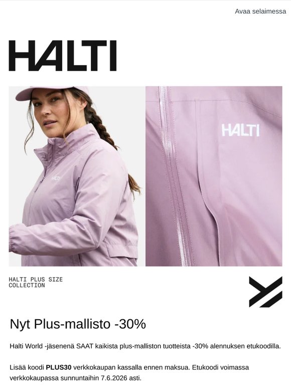 Nyt Plus-mallisto -30%