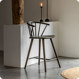 Whittle Barstool in Mocha