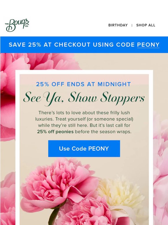 It’s the Peony season finale! 💐
