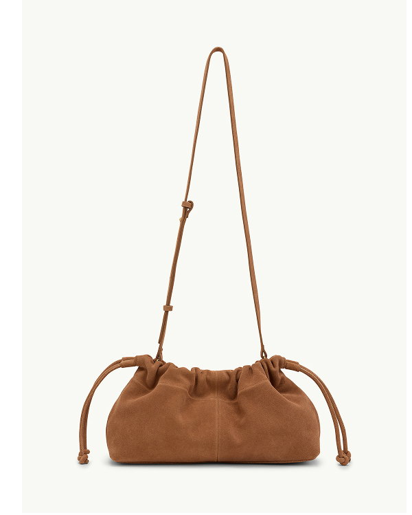 Tan Slouch Clutch Bag