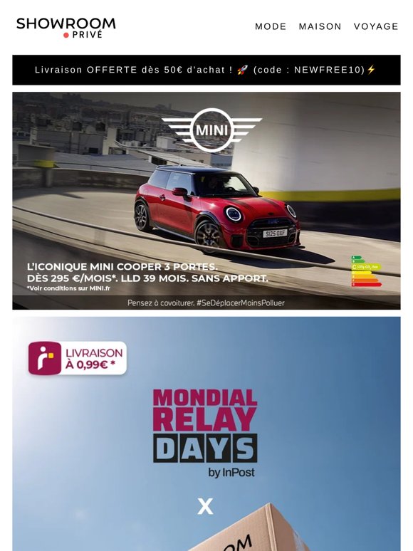 MONDIAL RELAY DAYS, FOSSIL, KITCHENAID et 32 nouvelles ventes en ligne