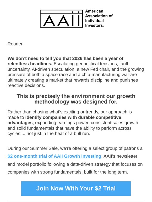 The Secret of Growth Investing in 2026