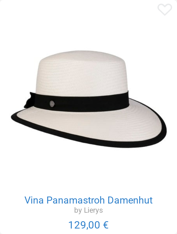 Vina Panamastroh Damenhut by Lierys