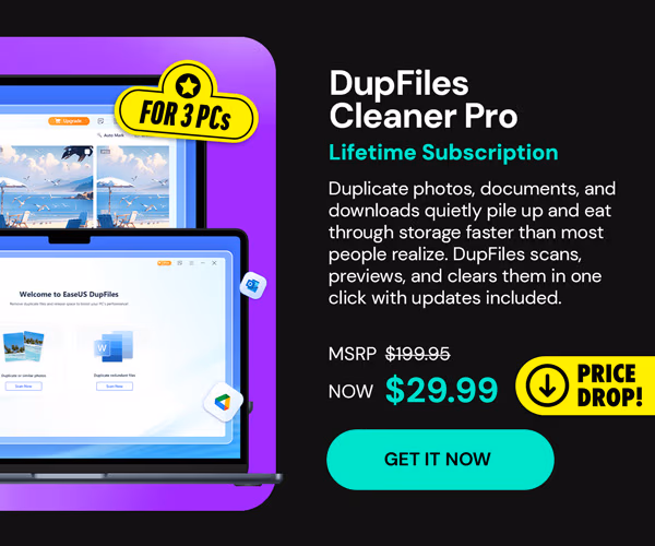 DupFiles Cleaner Pro for 3 PCs: Lifetime Subscription