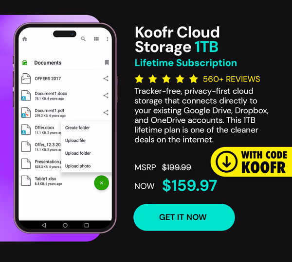 Koofr Cloud Storage: Lifetime Subscription (1TB)