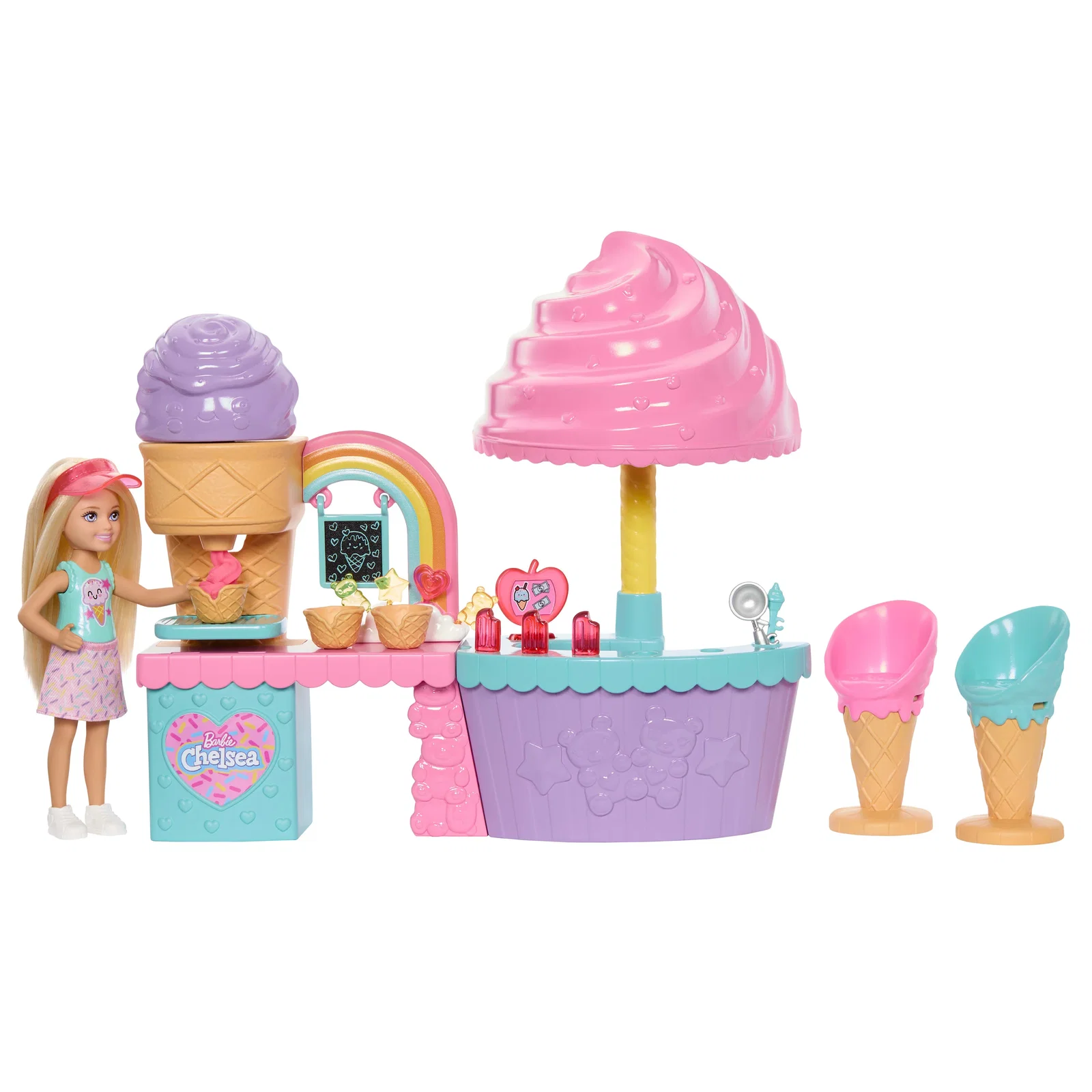 Image of Barbie Club Chelsea Ice Cream Shop Playset