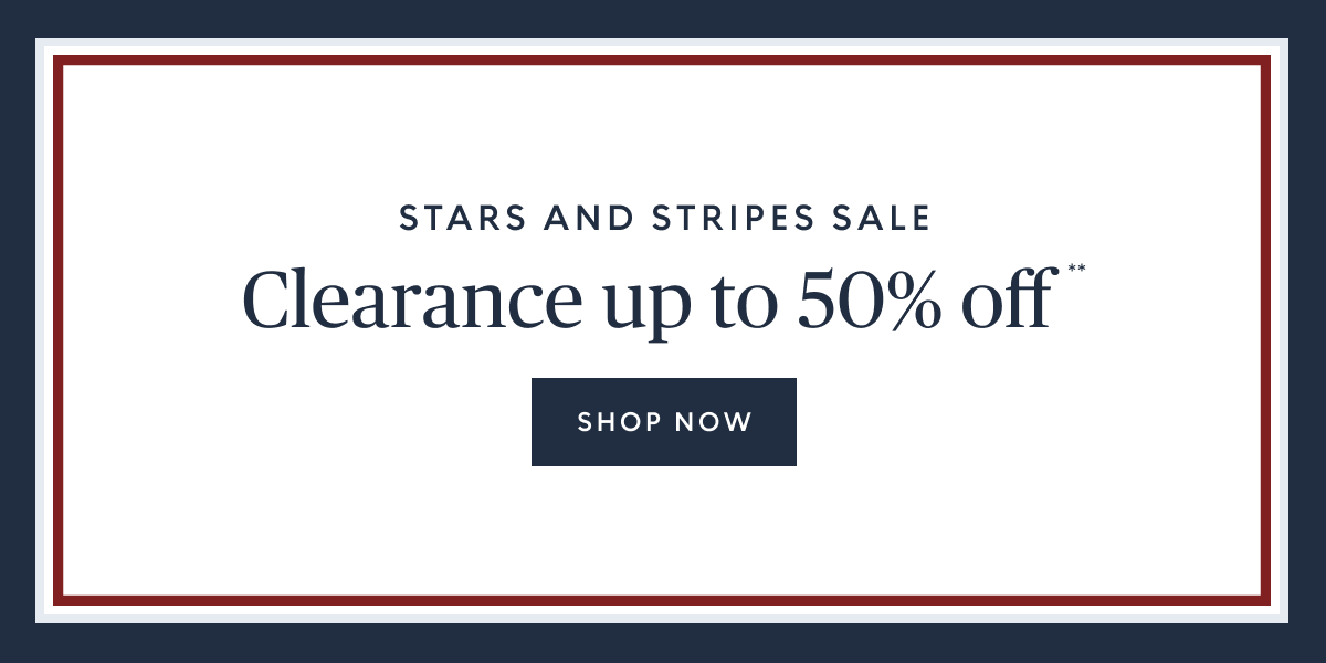Clearance up to 50% off