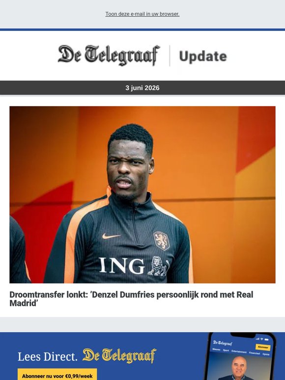 Droomtransfer lonkt: ’Denzel Dumfries persoonlijk rond met Real Madrid’