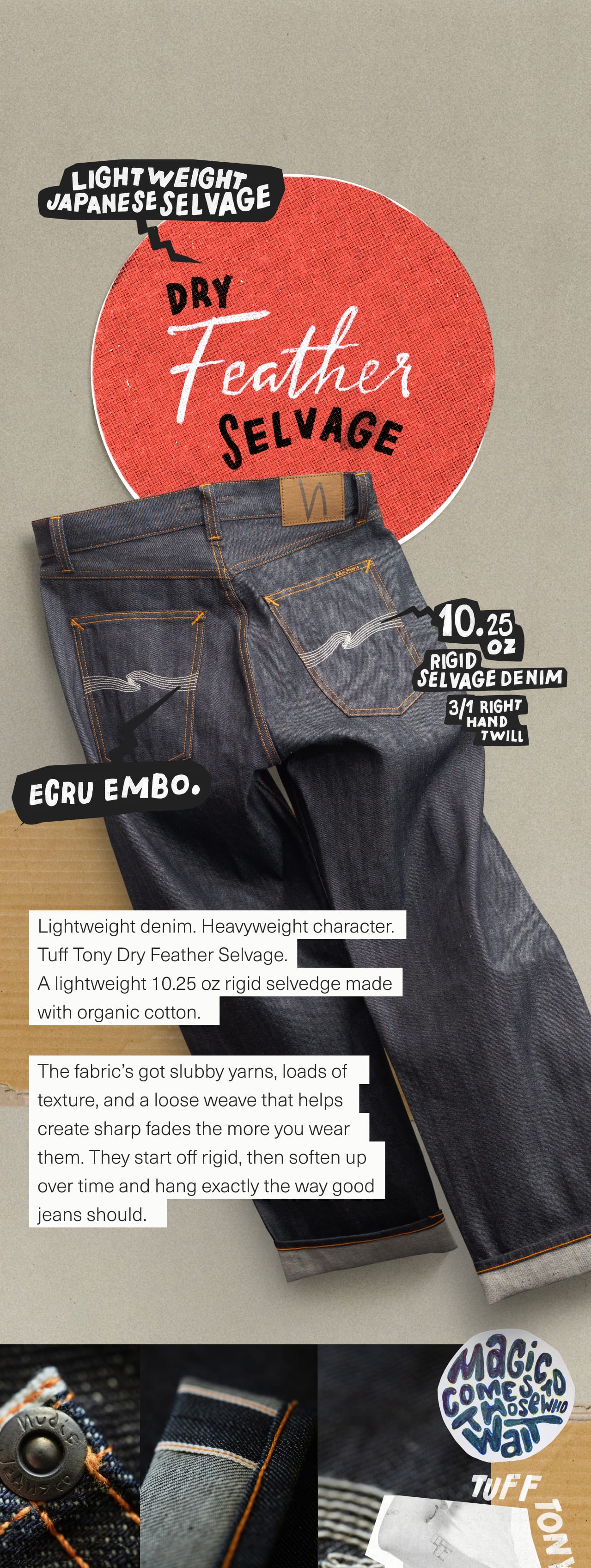 Tuff Tony Dry Feather Selvage