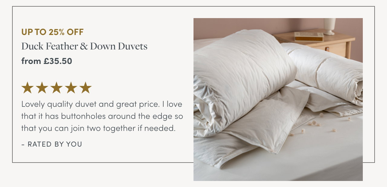 Duck Feather & Down Duvets
