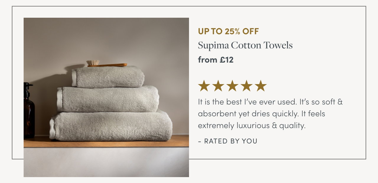 Stone Supima Cotton Towels