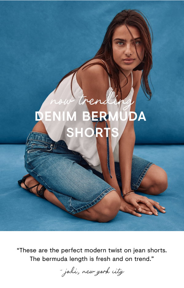 Denim burmuda shorts