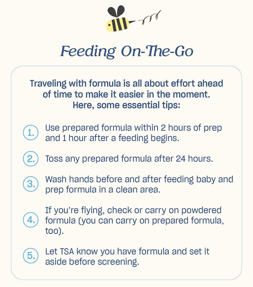 feeding on the go