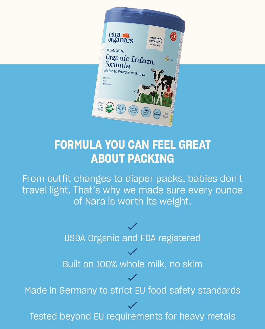 formula you can feel great about packing