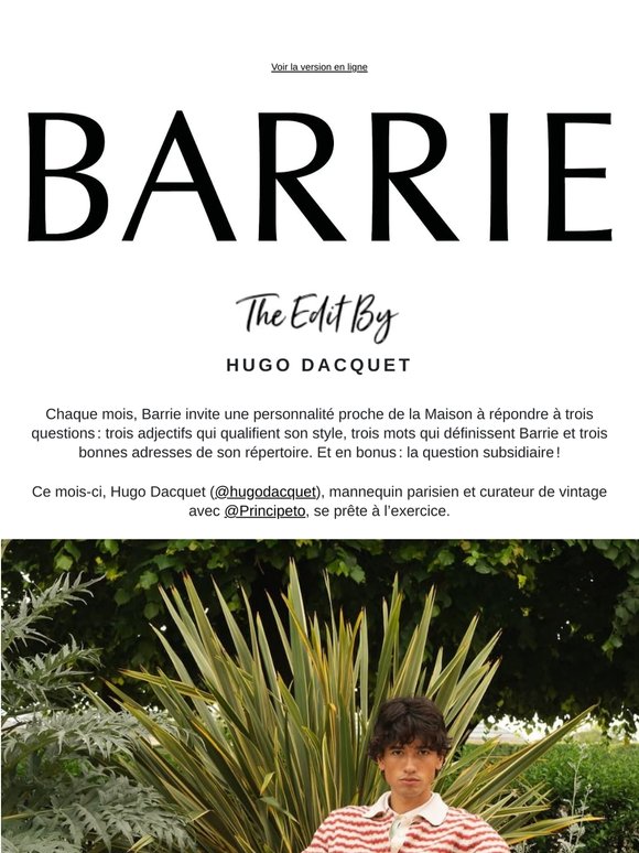 THE EDIT BY Hugo Dacquet