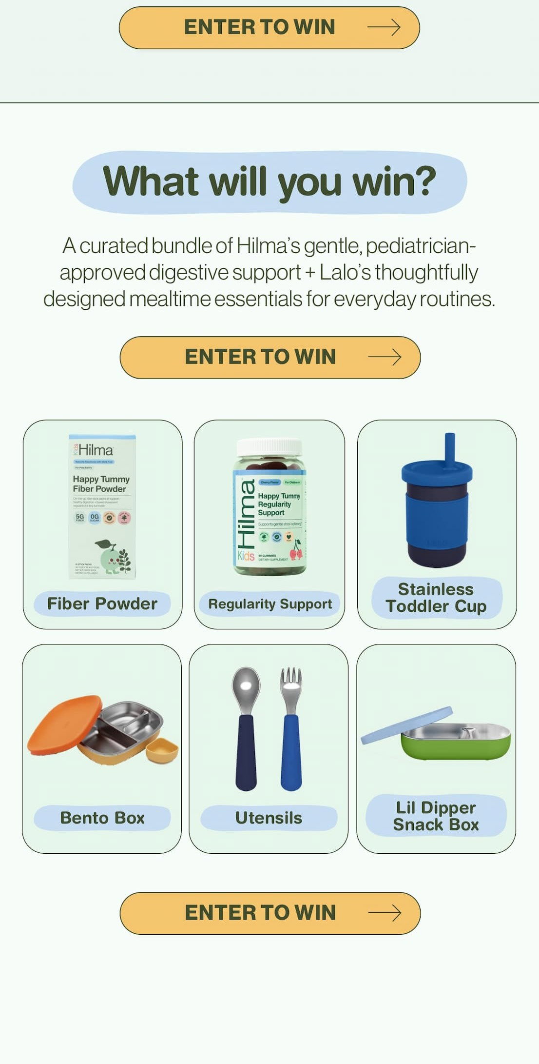 Hilma x Lalo: Big Giveaway for tiny tummies.