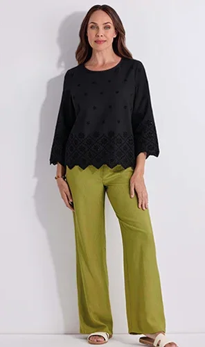 Fluid Chartreuse Trousers
